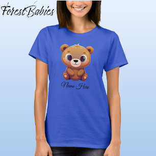 Schattigee teddybeer welp dierlijke Cartoon Graphi T-shirt