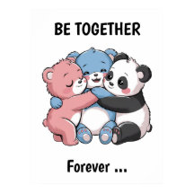 Schattigee teddyberen met panda