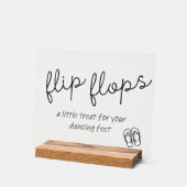 Schattigee Teenslippers Mand Teken Acryl Bord (Hoek)