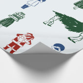 Schattigee Tekening Kerst Cadeaupapier (Hoek)