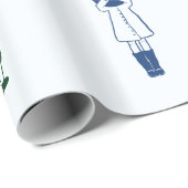 Schattigee Tekening Kerst Cadeaupapier (Rol Hoek)