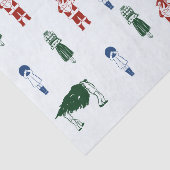 Schattigee Tekening Kerst Tissuepapier (Detail)