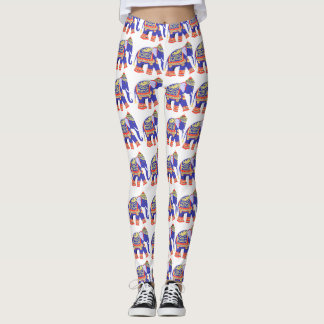 Schattigee Thai Elephant Pattern Leggings