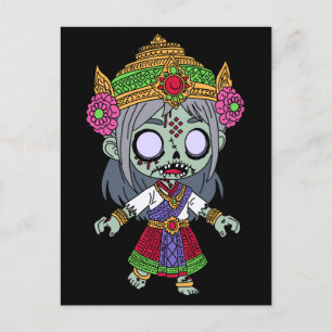 Schattigee Thai Zombie Briefkaart
