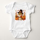 Schattigee Thanksgiving Dinosaurus Romper (Voorkant)