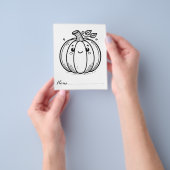 Schattigee Thanksgiving Kleurplaten Flyer (Hand)