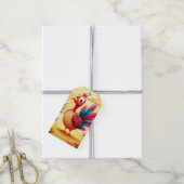 Schattigee Thanksgiving Turkije Gift Label Cadeaulabel (Met Touw)
