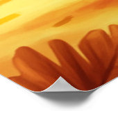 Schattigee Thanksgiving turkije Poster (Hoek)