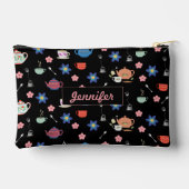 Schattigee theepot en beker met aangepaste naam etui (Achterkant)