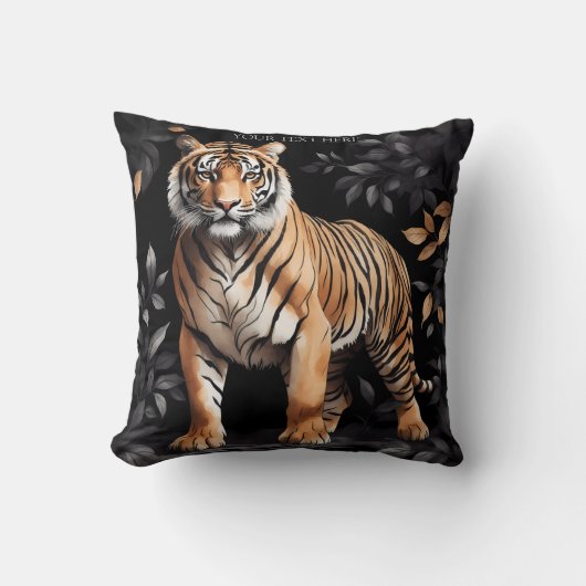 Schattigee Tiger personaliseer cadeau met je eigen Kussen (Voorkant)