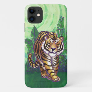 Schattigee tijgerelektronica iPhone 11 hoesje