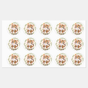 Schattigee tijgerlabels labels