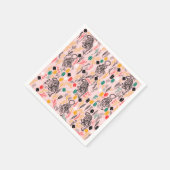 Schattigee tijgerpapieren servetten (Hoek)