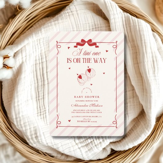 Schattigee Tini One is onderweg naar het Baby show Kaart