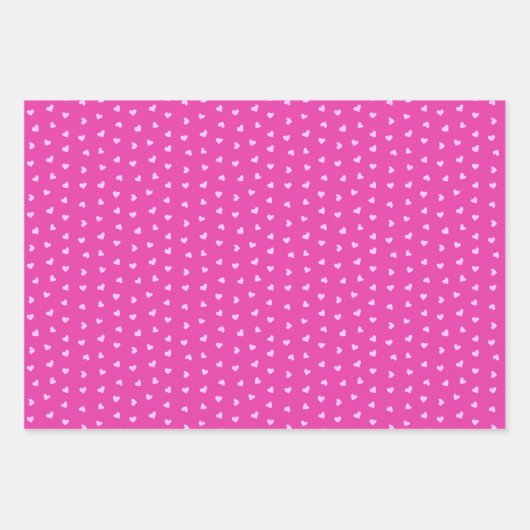 Schattigee Tiny Hearts Valentijn's Day Inpakpapier Vel (Voorkant 2)