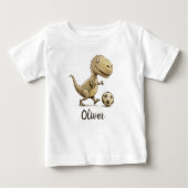 Schattigee Tiny Trex spelen Football (Voorkant)
