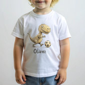 Schattigee Tiny Trex spelen Football