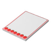 Schattigee tomatentekening Custom Notitieblok (Gedraaid)