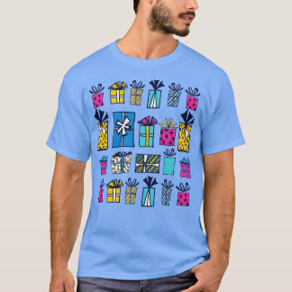 Schattigee toon kerstcadeaus t-shirt