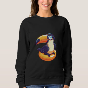 Schattigee Toucan op vakantie Summer Party Comic Trui