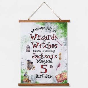 Schattigee tovenaars en heksen hangend wandkleed