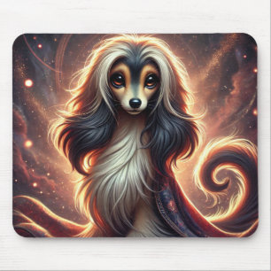 Schattigee trendy Afghaanse hond   Anime Mousepad Muismat