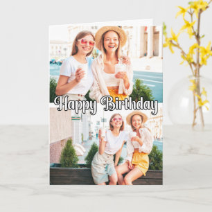 Schattigee Trendy Custom 2-foto's Sjabloon Verjaar