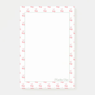 Schattigee trendy gepersonaliseerde kersen post-it® notes