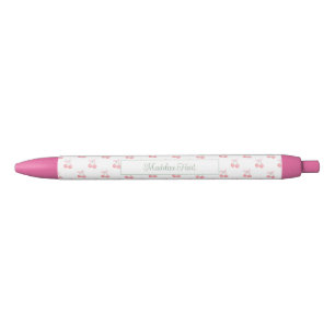 Schattigee trendy gepersonaliseerde kersen zwarte inkt pen
