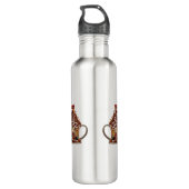 Schattigee trendy moderne grappige Humor vrolijk k Waterfles (Achterkant)