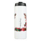 Schattigee trendy moderne grappige kerst thermosbeker (Voorkant)