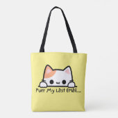 Schattigee Trendy Spint mijn laatste e-mail werk C Draagtas (Achterkant)