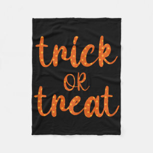 Schattigee Trick or treat Polkadots Halloween Desi Fleece Deken