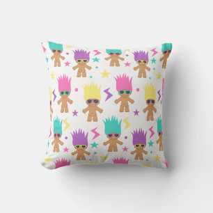 Schattigee Troll 80's 90's Retro Patroon Kussen