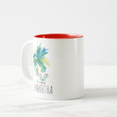 Schattigee Tropische Kerst Koffie Mokken (Voorkant links)
