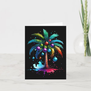 Schattigee tropische kerstvakantie Palm Tree Chris Kaart