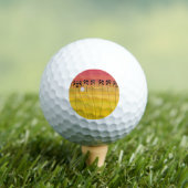 Schattigee tropische zomerzonsondergang golfballen (Insitu Shirt)