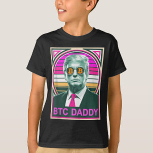 Schattigee Trump Bitcoin BTC Daddy Finance Audit F T-shirt