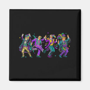 Schattigee Trump Dance Mardi Gras Day Funny Trump  Magneet