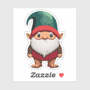 Schattigee Tuin Gnome Sticker