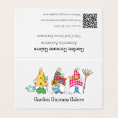 Schattigee tuin kabouters 6 stoten loyaliteit visitekaartjes (Buitenkant ongevouwen)