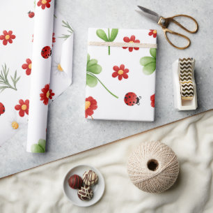 Schattigee Tuin kleine lieveheersbeestje baby show Cadeaupapier