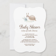 Schattigee Tuinslak Kaneel Bun Feestuitnodiging