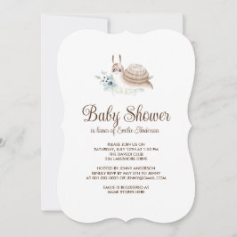 Schattigee Tuinslak Kaneel Bun Feestuitnodiging Kaart