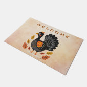 Schattigee Turkije Happy Thanksgiving Doormat Deurmat (Schuin)