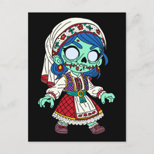 Schattigee turkse zombie briefkaart