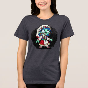 Schattigee turkse zombie Tri-Blend shirt
