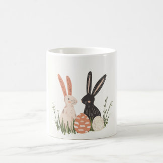 Schattigee Twee Bunny Illustratie Mok