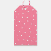 Schattigee Twin Beren Meisjes Baby shower Dank u Cadeaulabel (Achterkant)