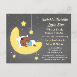Schattigee Twinkle Twinkle Little Star Baby Brown  Kaart